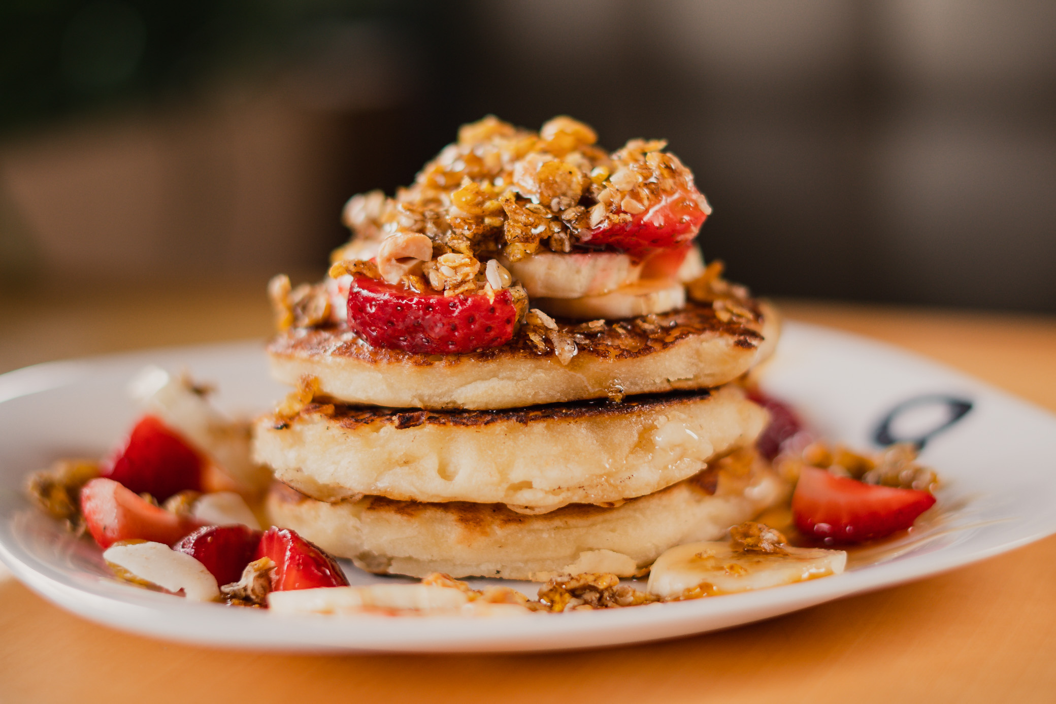 Pancake Granola e Mel